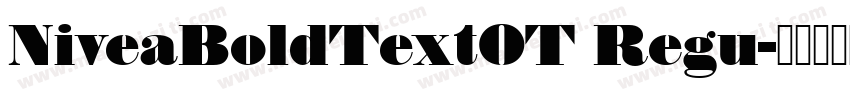 NiveaBoldTextOT Regu字体转换